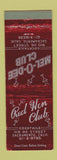 Matchbook Cover - Mel O Dee Club Sacramento CA WEAR