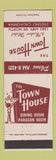 Matchbook Cover - The Town House Fresno CA