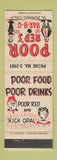 Matchbook Cover - Poor Red's BBQ El Dorado CA