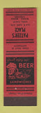 Matchbook Cover - Patzer's Place Lodi CA