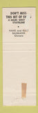 Matchbook Cover - Swiss Chalet Restaurant Lake Tahoe CA