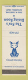 Matchbook Cover - Fox's Dining Room Altadena CA