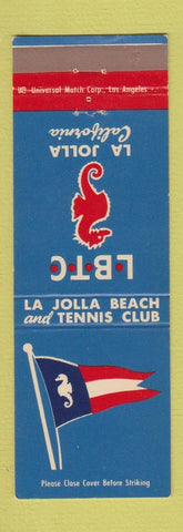 Matchbook Cover - La Jolla Beach Tennis Club CA seahorse