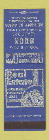 Matchbook Cover - Buck Real Estate Compton CA