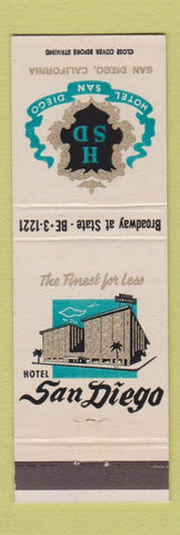 Matchbook Cover - Hotel San Diego CA
