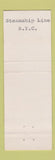 Matchbook Cover - Chandris Steamship Line New York City