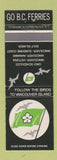 Matchbook Cover - Ferris Lines Cruise BC