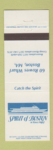 Matchbook Cover - Spirit of Boston MA Cruise