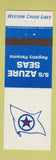 Matchbook Cover - SS Azure Seas Western Cruise Lines