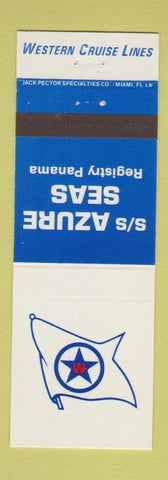 Matchbook Cover - SS Azure Seas Western Cruise Lines