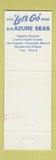 Matchbook Cover - SS Azure Seas Western Cruise Lines