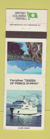 Matchbook Cover - British Columbia Ferries Ferry BC
