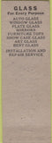 Matchbook Cover - Hollinger Auto Glass Lebanon PA green