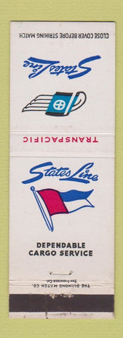Matchbook Cover - States Line Shipping