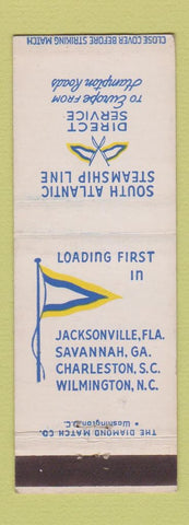Matchbook Cover - South Atlantic Steamship Line Cruise? Shipping?