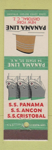 Matchbook Cover - Panama Line Shipping? Cruise?