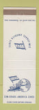 Matchbook Cover - Zim Israel America Lines Shipping? Cruise?