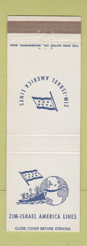 Matchbook Cover - Zim Israel America Lines Shipping? Cruise?