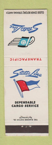 Matchbook Cover - States Line Shipping