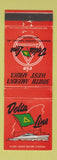 Matchbook Cover - Delta Lines Cruise? Shipping? New Orleans LA WEAR