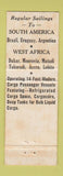Matchbook Cover - Delta Lines Cruise? Shipping? New Orleans LA WEAR