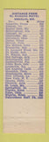 Matchbook Cover - El Rancho Motel Sedalia MO low phone #