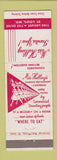 Matchbook Cover - Miss Hulling Restaurant ST Louis MO girlie