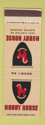 Matchbook Cover - Hobby Horse Clayton MO