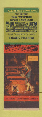Matchbook Cover - Imperial Service Sedalia MO auto repair John Karigan