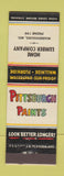 Matchbook Cover - Pittsburgh Paints Home Lumber Warrensburg MO low phone #