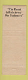 Matchbook Cover - Webb City Recreation Billiards MO Les Ulmer