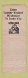 Matchbook Cover - Sedalia Typewriter Sedalia MO low phone #