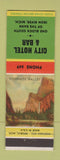 Matchbook Cover - City Hotel Bar Iron River MI low phone #