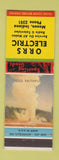 Matchbook Cover - Orrs Electric Monon IN low phone #