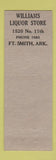 Matchbook Cover - H&H Liquor Store Crown B everage Fort Smith AR