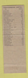 Matchbook Cover - Tennessean Motel Rogersville TN low phone #