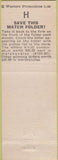 Matchbook Cover - KYJC radio Medford OR Faber's super markets Central Point