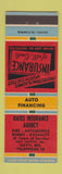 Matchbook Cover - Oates Insurance Agency Hayti MO low phone #