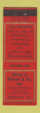 Matchbook Cover - Shirley E Moisant Insurance Kankakee IL low phone #