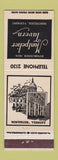 Matchbook Cover - Montpelier Tavern VT low phone #