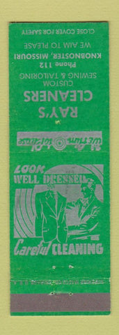 Matchbook Cover - Ray's Cleaners Knobnoster MO low phone