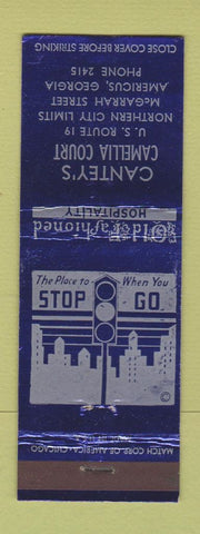 Matchbook Cover - Cantey's Camellia Court Americus GA low phone #