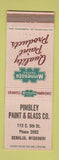 Matchbook Cover - Pimbley Paint Glass Sedalia MO low phone #
