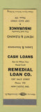 Matchbook Cover - Hewit & Fleming Insurance New Castle IN low phone #