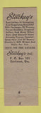 Matchbook Cover - Stuckey's Pecan Candy Eastman GA low phone #