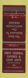 Matchbook Cover - First Federal Savings & Loan Pottstown PA low phone #