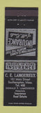 Matchbook Cover - CE Lamoureux Insurance Easthampton MA low phone