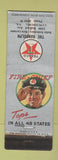Matchbook Cover - Texaco oil gas The Randolph Lynchburg VA low phone #