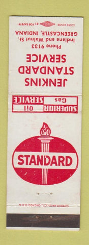 Matchbook Cover - Standard oil gas Jenkins Greencastle IN