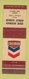 Matchbook Cover - Eddie Hickman Chevron oil gas Hurley NM
